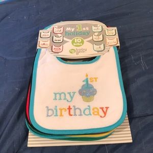 First Holiday infant bibs!